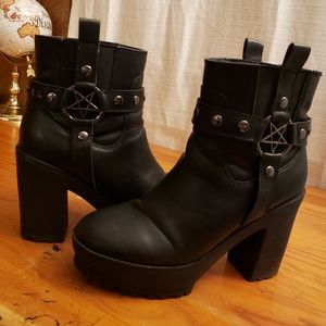 Killstar ankle boots